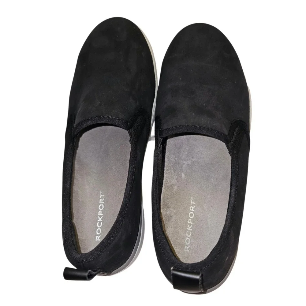 Rockport Works Womens RK643 Parissa Composite Toe Black Work Shoes Size 9.5